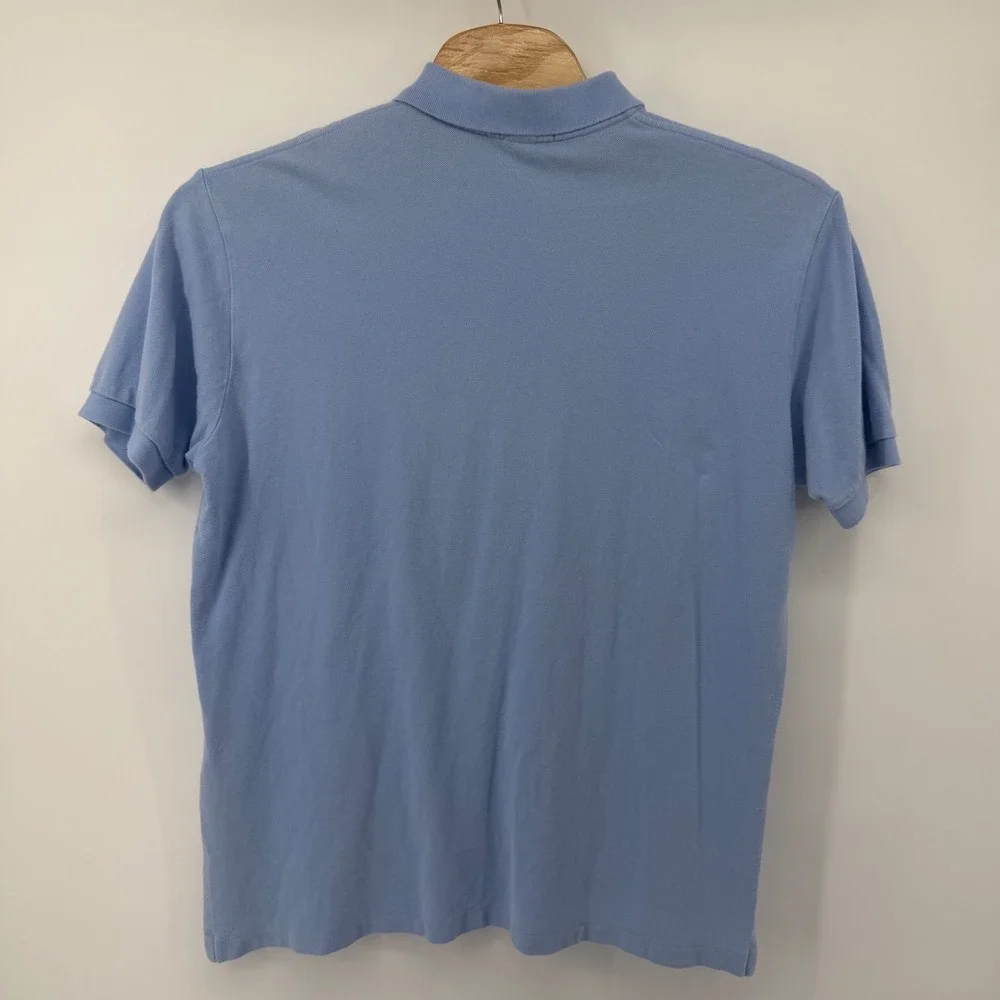 Polo Ralph Lauren Polo Shirt Mens XL Light Blue Classic Pique Short Sleeve Logo